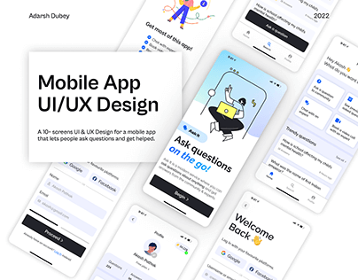 Mobile App UI/UX Design